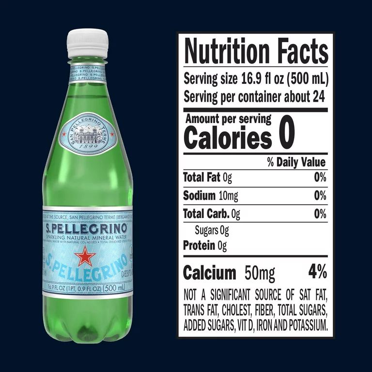 S.Pellegrino Sparkling Natural Mineral Water (16.9 fl. oz., 24 pk.) | Walmart (US)