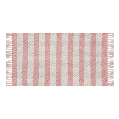 20" x 34" Gingham Plaid Accent Rug with Fringe - Threshold™ | Target