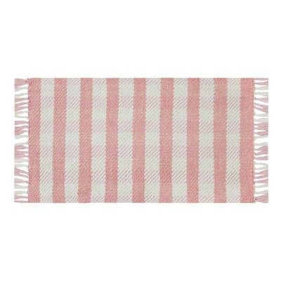 20&#34; x 34&#34; Gingham Plaid Accent Rug with Fringe - Threshold&#8482; | Target