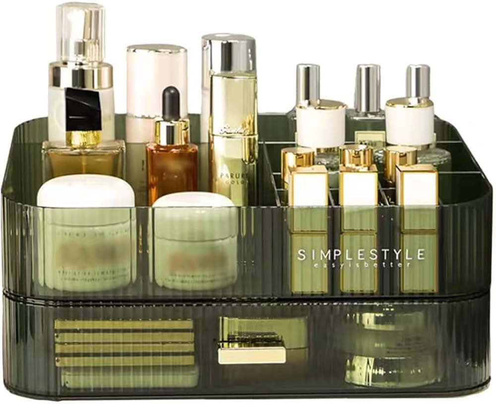 MIUOPUR Makeup Organizer with Stackable Drawers, Bathroom Vanity Organizers and Storage, Ideal fo... | Amazon (US)