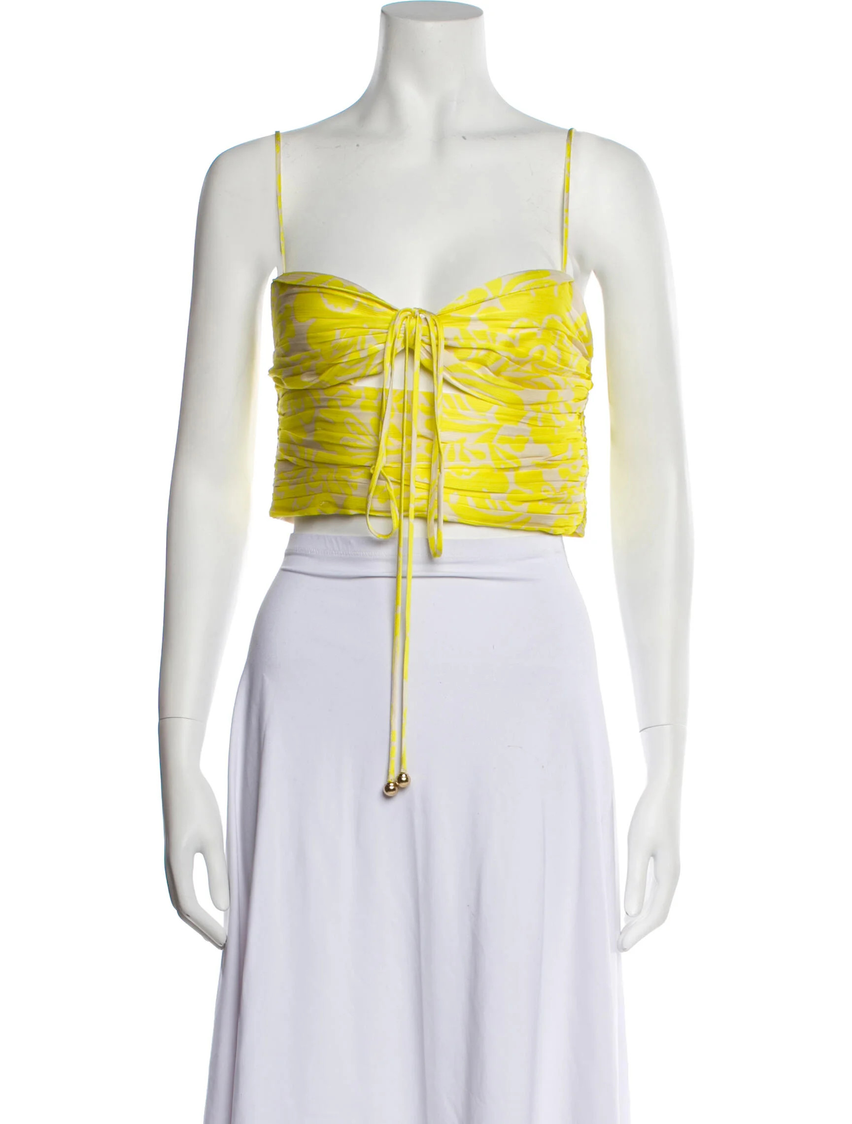 Square Neckline Sleeveless Crop Top | The RealReal