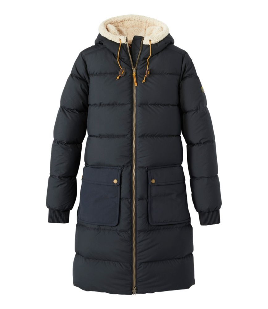 Women's Mountain Classic Down Winter Coat, Sherpa-Lined Black XXS, Synthetic/Nylon L.L.Bean | L.L. Bean