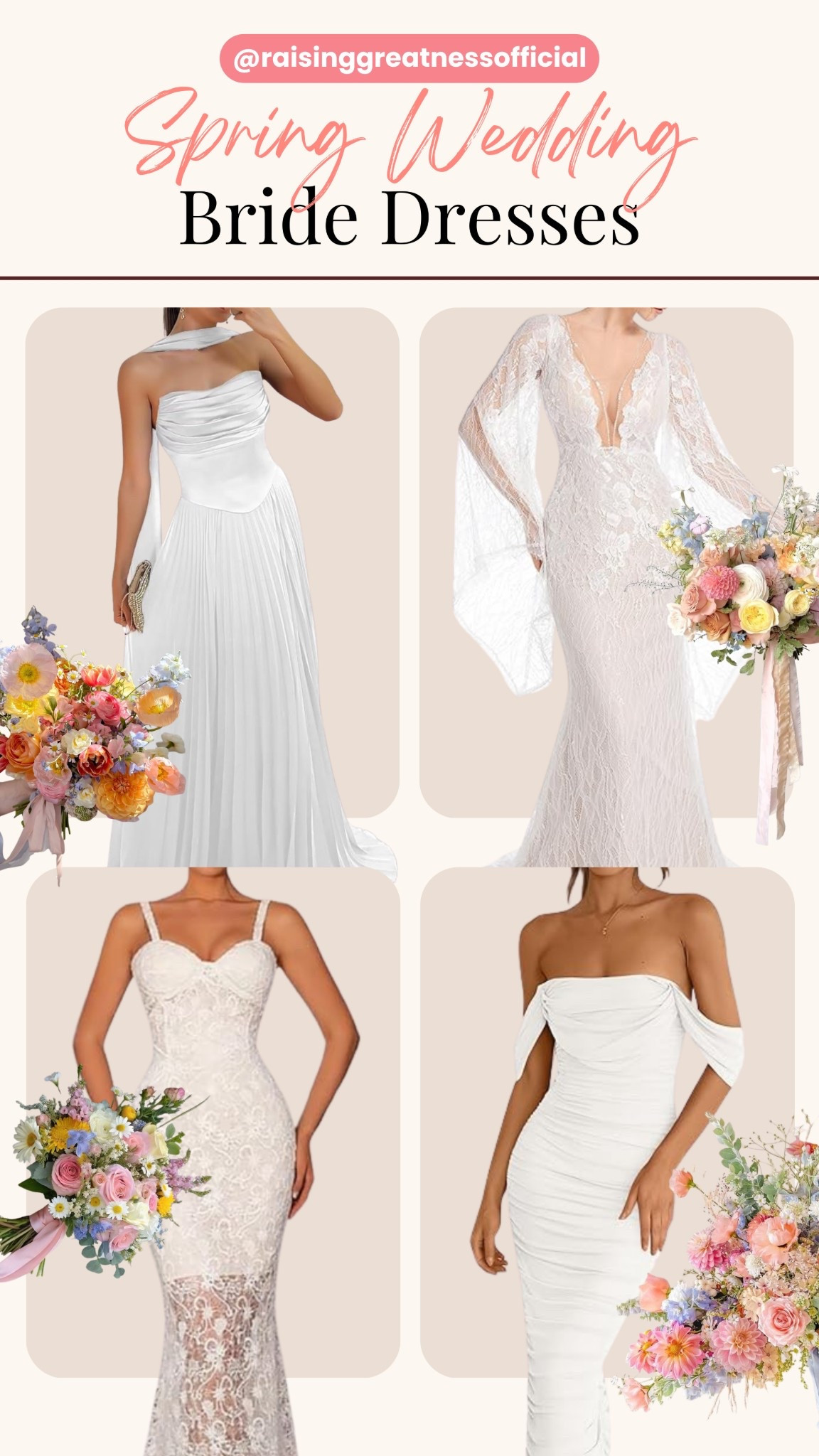Discover stunning spring bride dresses that capture elegance, romance, and timeless beauty. From soft flowing gowns to chic modern silhouettes, these dresses are perfect for spring weddings, bridal showers, receptions, or courthouse ceremonies. Feel confident, radiant, and unforgettable on your special day.

#BrideDress #SpringWedding #WeddingDressInspo #BrideStyle #ElegantBride #WeddingInspiration #AmazonBride #BridalLook #WeddingPlanning #BrideToBe

#LTKSaleAlert #LTKWedding #LTKootd