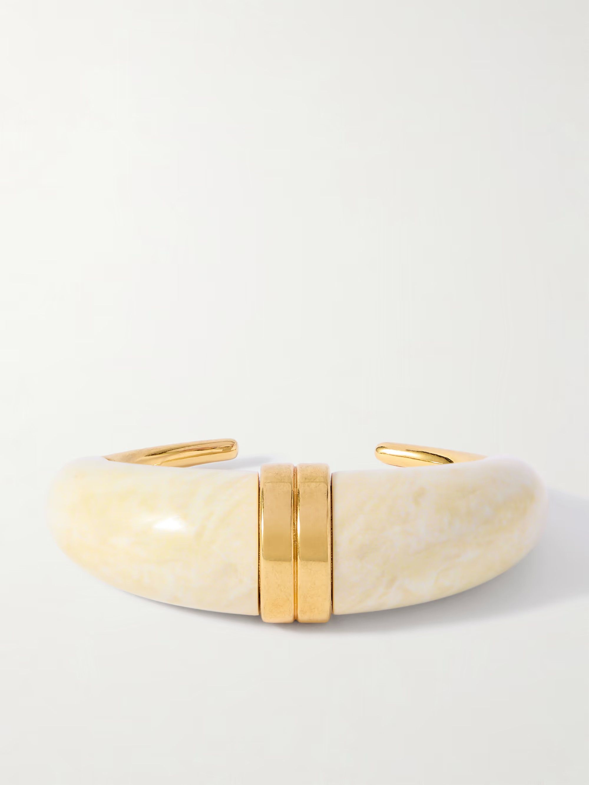 Gold-tone and resin cuff | NET-A-PORTER (US)