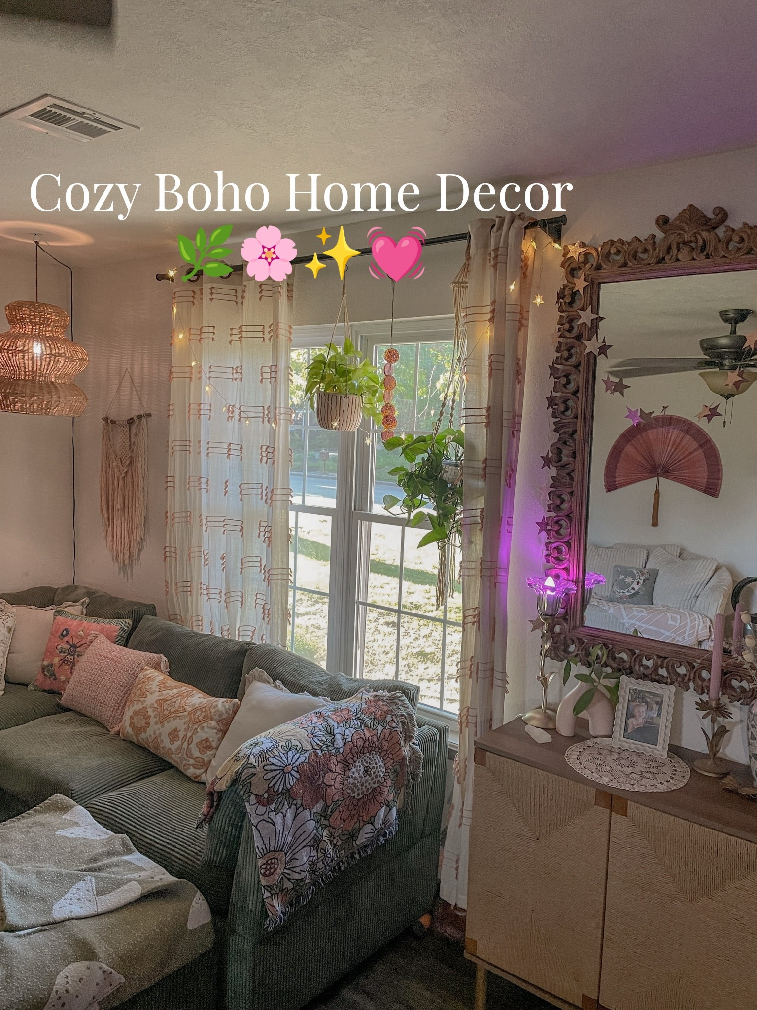 Cozy Boho Home Decor 🌿🌸✨#cozyhome #bohohome #homedecorideas

#LTKHome