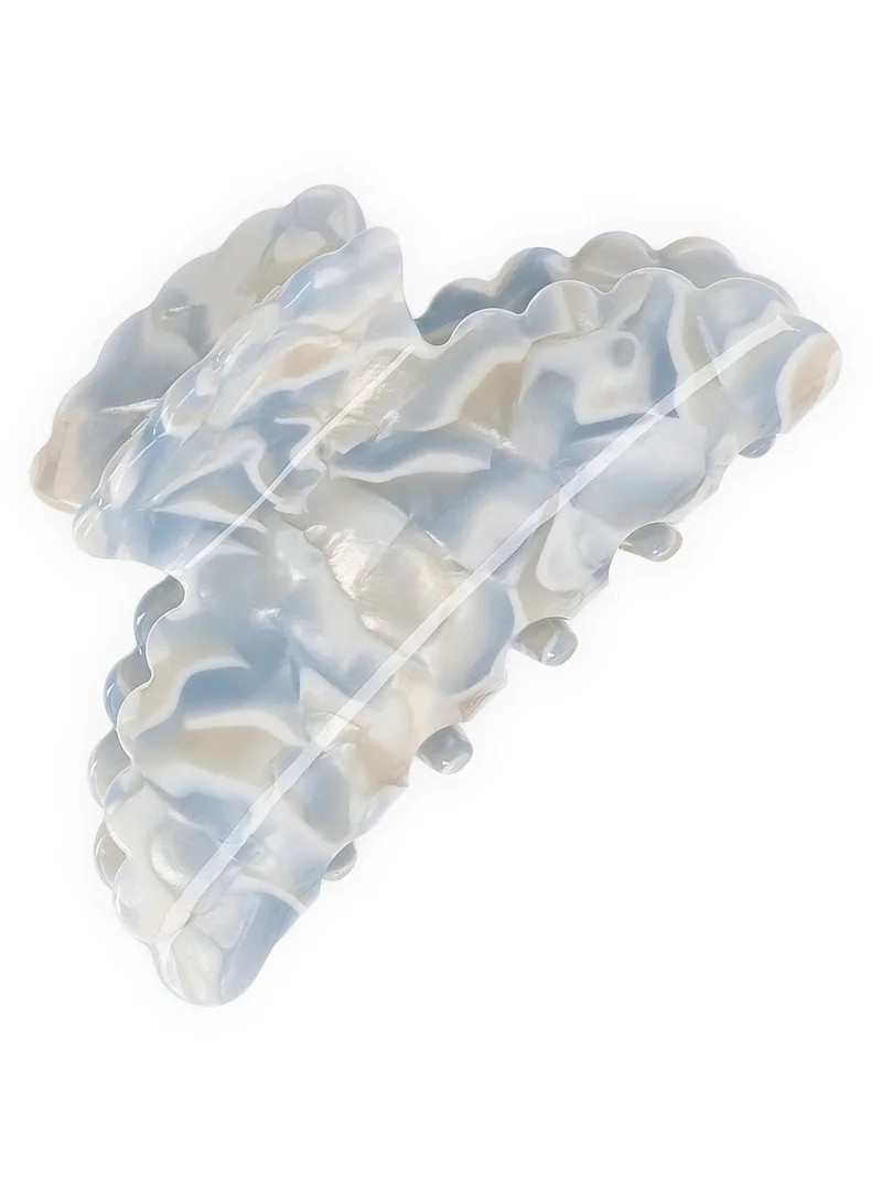 Time and Tru Women's Hair Claw Clips, 2-Pack, Blue | Walmart (US)