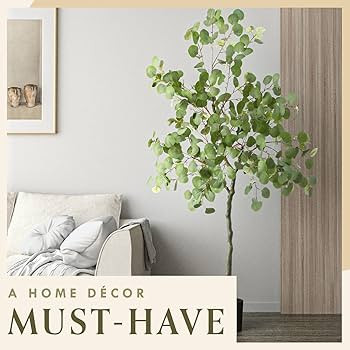 Eucalyptus Tree - Artificial Trees for Home Decor Indoor, Floor Plants for Living Room Decor, Fau... | Amazon (US)