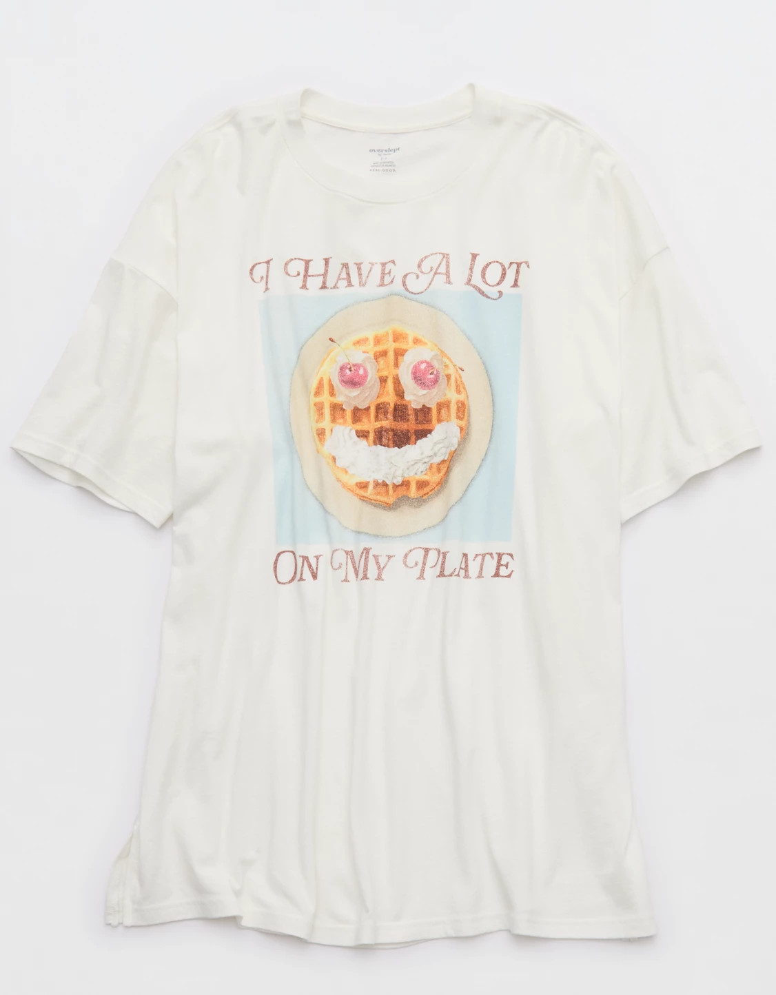 OVERSLEPT by Aerie Sleep Happens Night Tee | Aerie