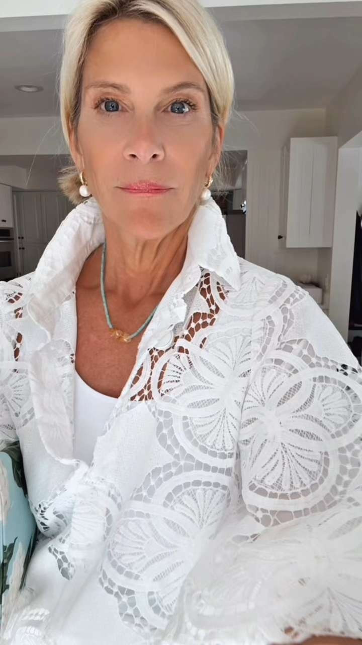 I've been looking for a beautiful white lace blouse, and this one is perfect with white jeans, denim shorts, and easy summer outfits. 

 #LTKgrwm #LTKootd