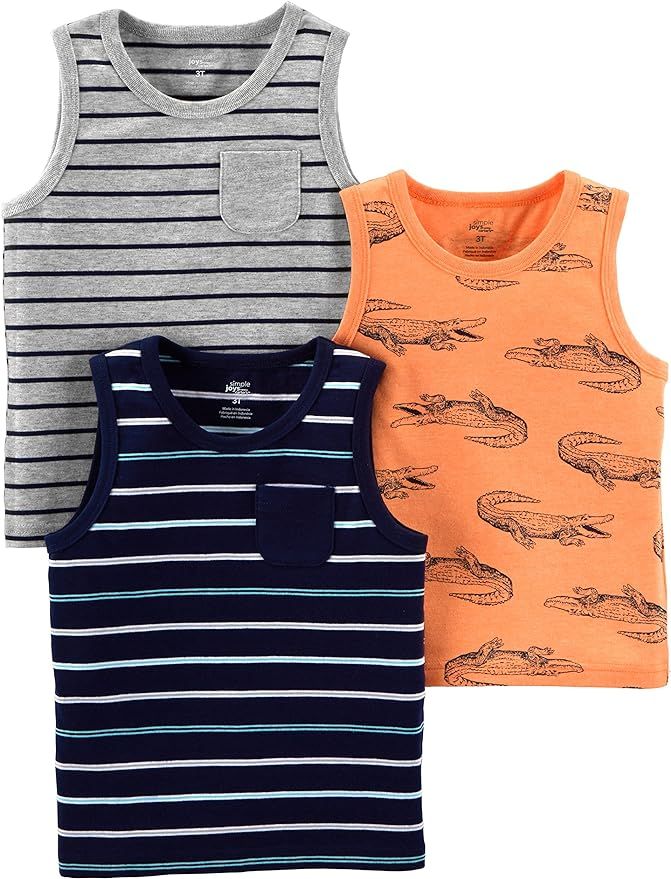Simple Joys by Carter's Toddler Boys' 3-Pack Tank Tops | Amazon (US)