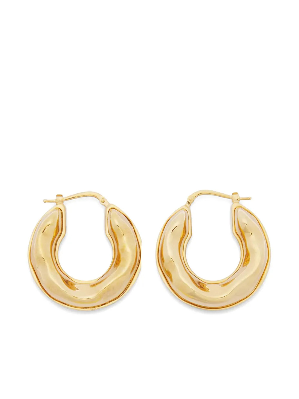 sculpted hoop earrings | Farfetch Global