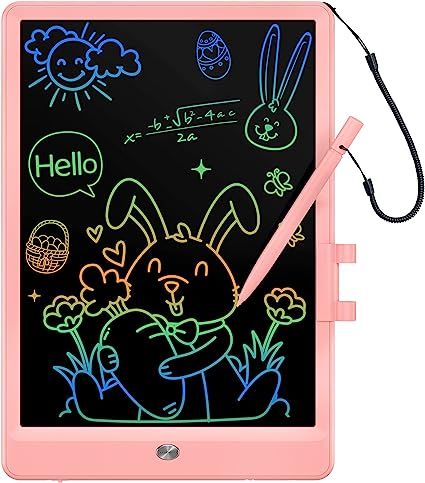 LCD Writing Tablet 10inch Doodle Board - Colorful Screen Electronic Toddler Drawing Tablet Drawin... | Amazon (US)