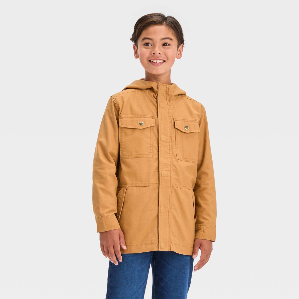 Boys' Solid Jacket - Cat & Jack™ Tan | Target