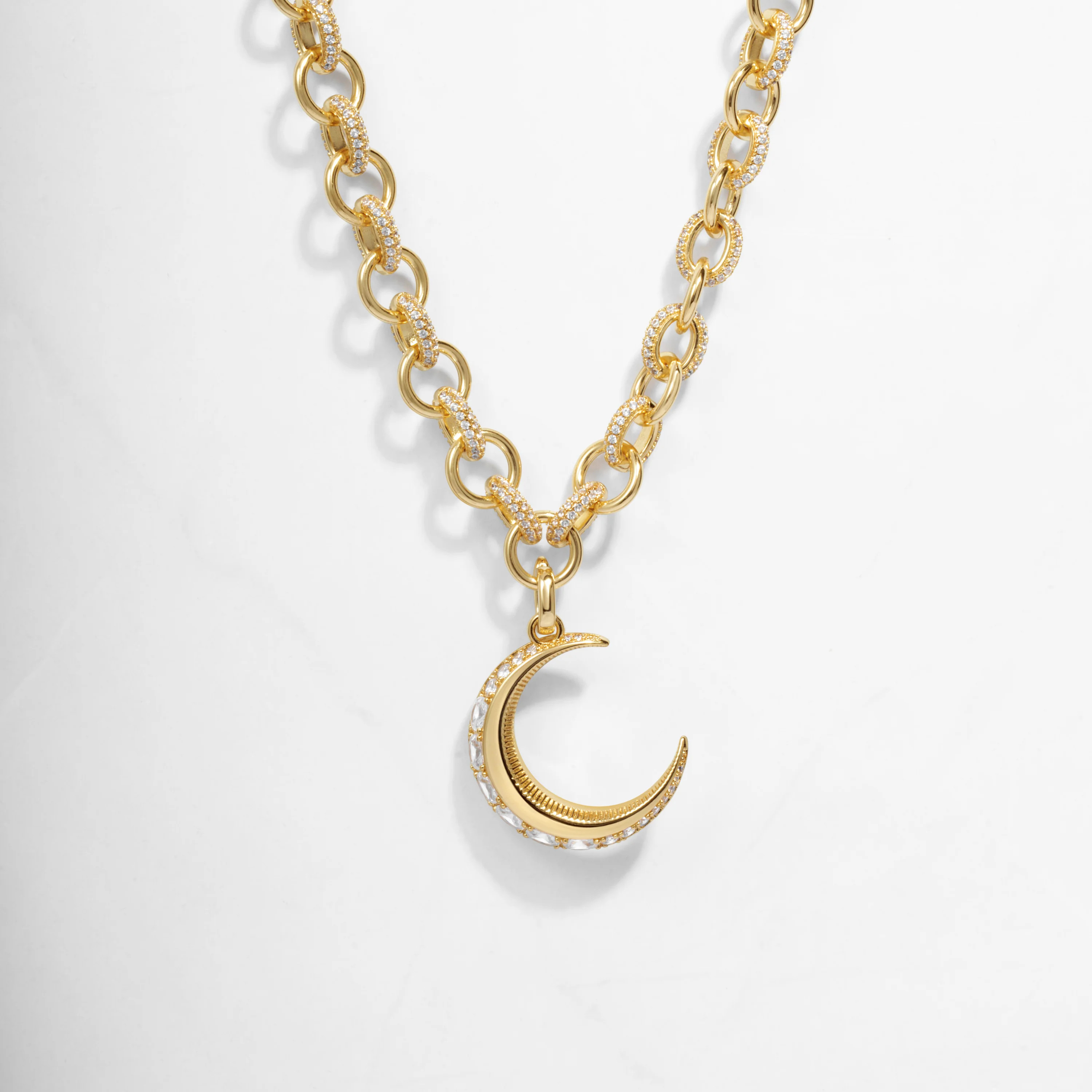 Moon Statement Necklace | Sami Jewels