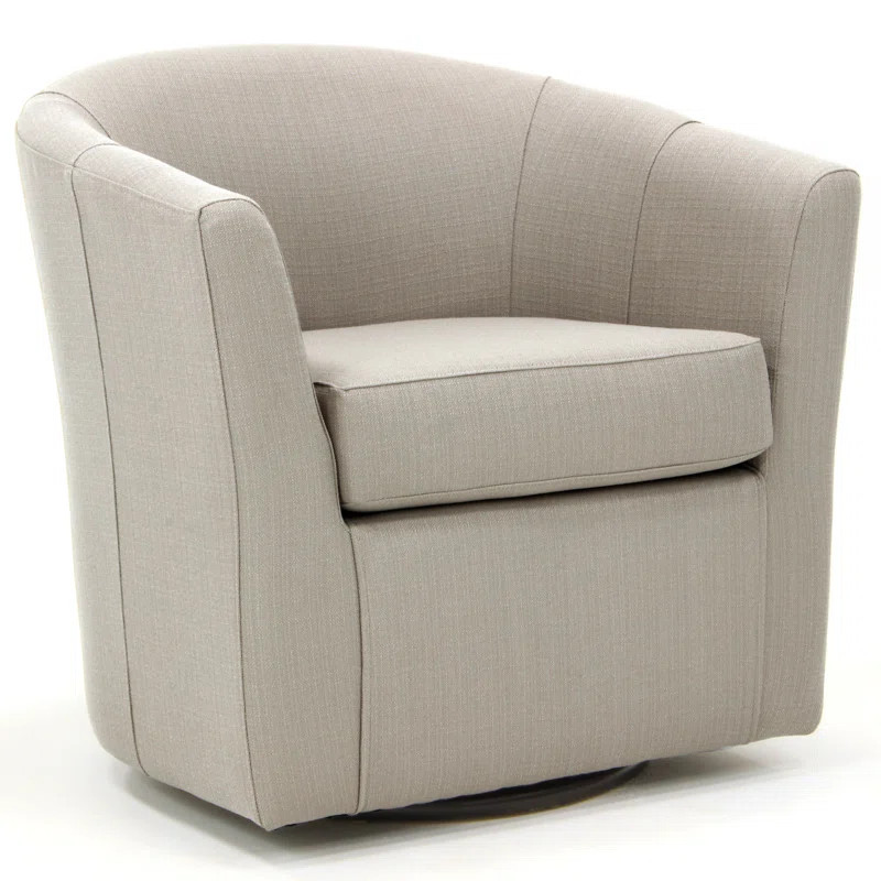 Hansell Upholstered Swivel Barrel Chair | Wayfair North America