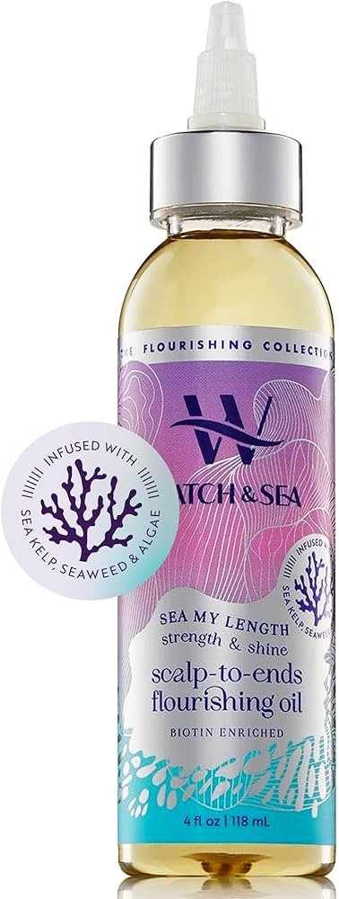 Watch & Sea Strength & Shine Scalp-to-End Flourishing Hair Oil - Strengthening Hair and Scalp Oil... | Amazon (US)