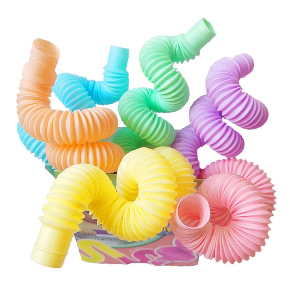 Pop Tubes Sensory Toys, Fine Motor Skills Stocking Stuffers Toddler Toys, Fidget Toys for Sensory... | Walmart (US)