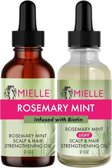 Mielle Rosemary Mint Scalp & Hair Oil Duo - Original and Light Variants for Split Ends, Dry Spots... | Amazon (US)