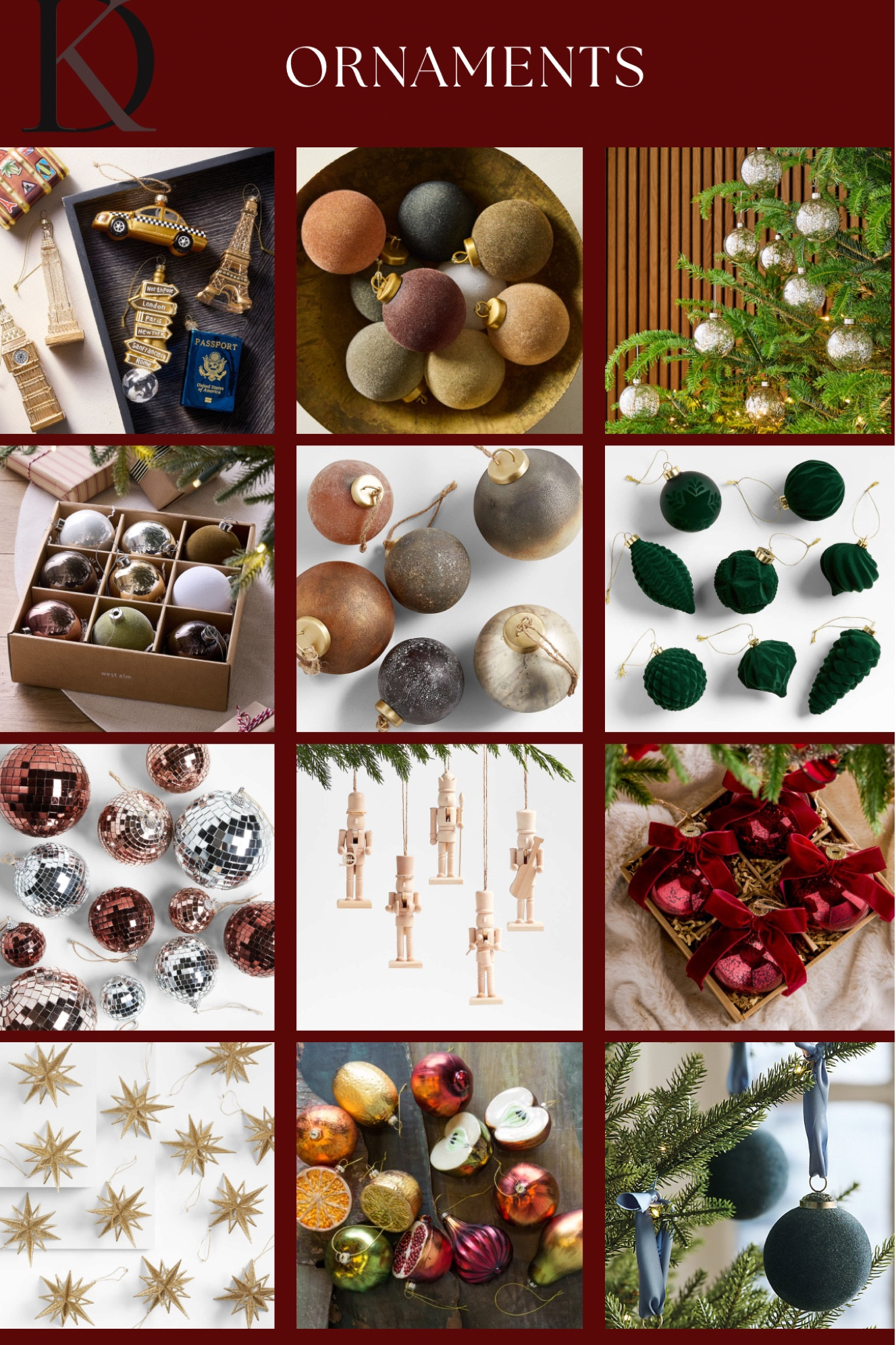 Christmas Ornament Selections

#LTKHoliday #LTKSeasonal #LTKHome