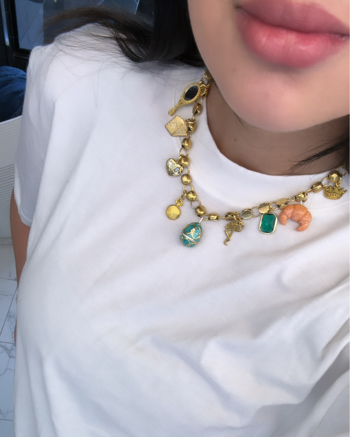 Customizable charm necklace #etsy