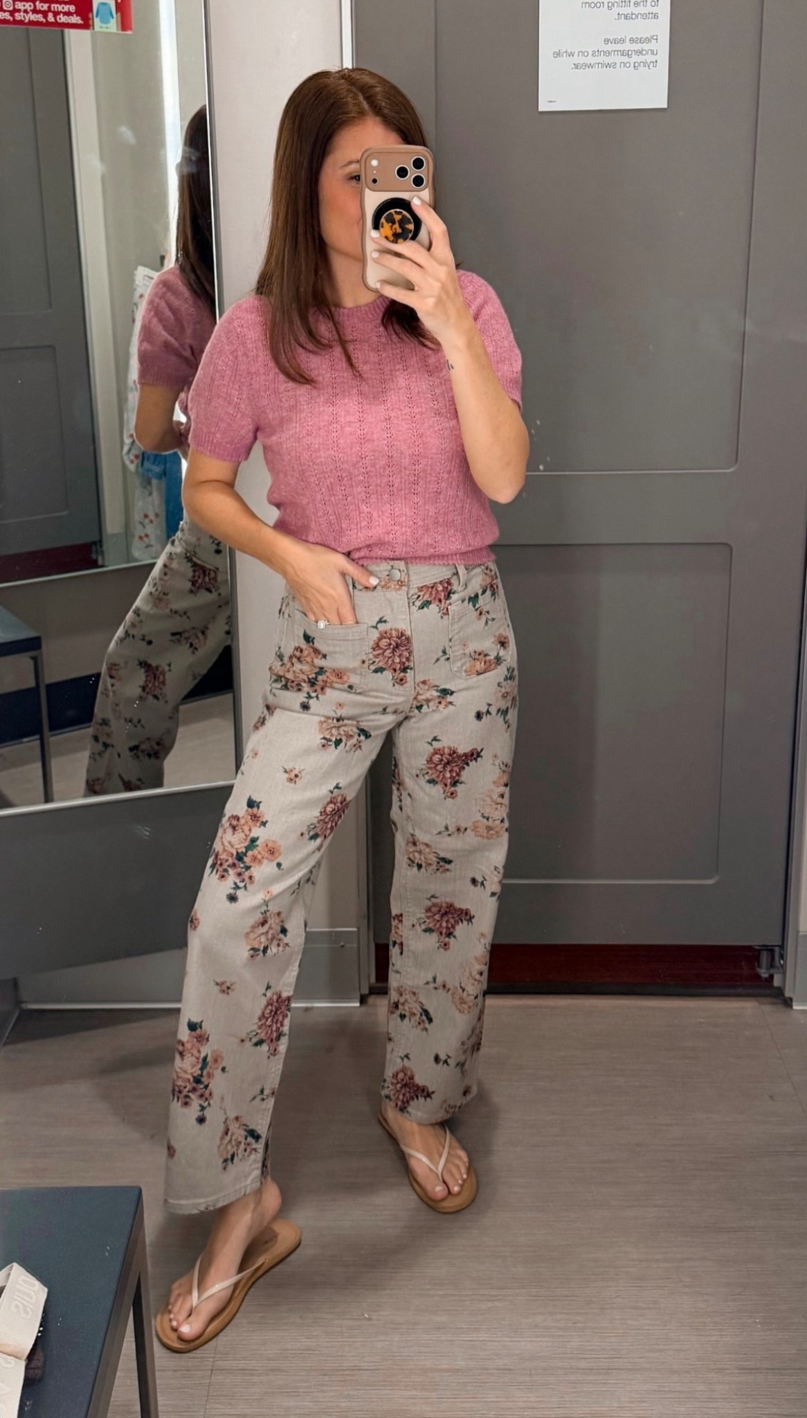 Target understood the assignment for spring jeans with these adorable floral jeans. The colors of the flowers are stunning and I think this outfit is even prettier in person. I know I will be wearing this look on repeat often this spring. 
Casual spring outfit inspiration 

#LTKPetite #LTKmomlife #LTKOver40