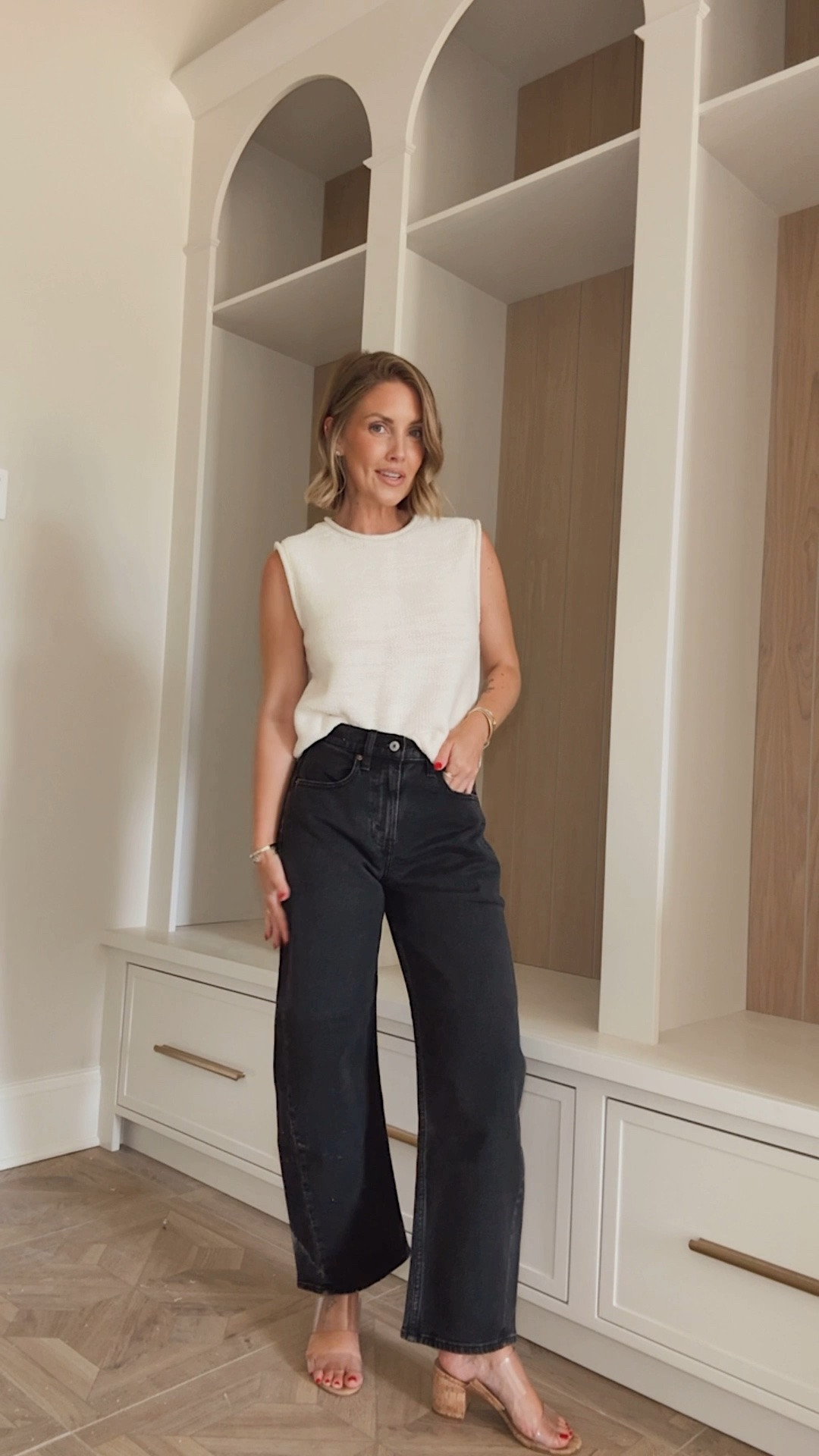 Get 25-50% Off All Jeans (20% Off Almost Everything Else) + use code DENIMAF for a stackable 15% off!
XS sweater tank / 25 short jeans

#LTKPetite #LTKSaleAlert #LTKootd