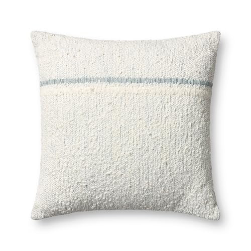 Loloi II Collection PLL0192 Ivory/Blue 22'' x 22'' Cover w/Down Pillow | Amazon (US)