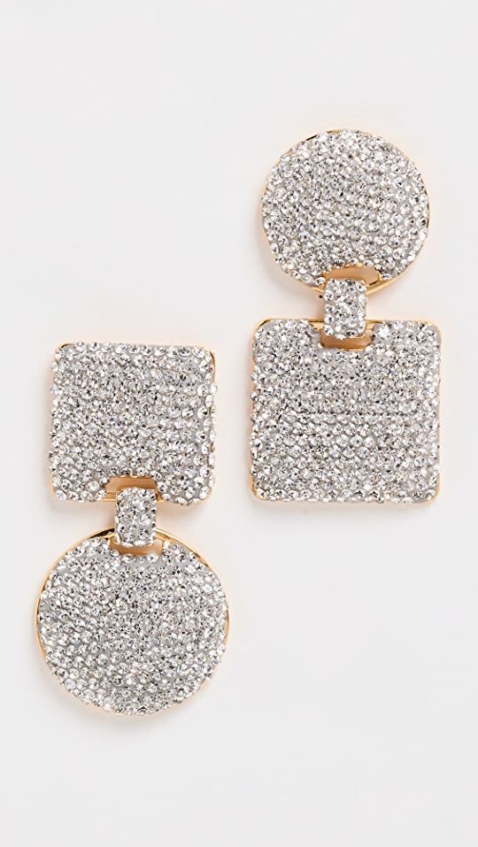 Pave Mixed Shape Earrings | Shopbop