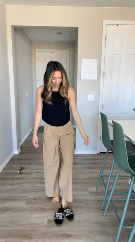 Obsessed with these pants. They are so roomy and comfortable. Definitely a mom hack for chic style while running with kids 

#LTKshoecrush #LTKfindsunder50 #LTKSeasonal