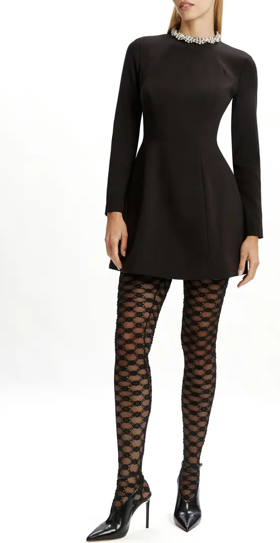 Bardot Delphi Embellished Long Sleeve Minidress | Nordstrom | Nordstrom