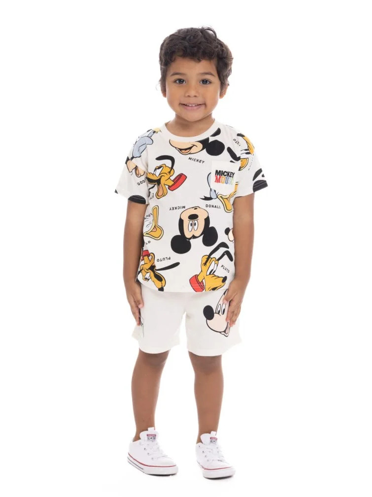 Disney Mickey Mouse & Friends Toddler Boys Graphic Tee and Shorts Set, 2-Piece, Sizes 12M-5T | Walmart (US)