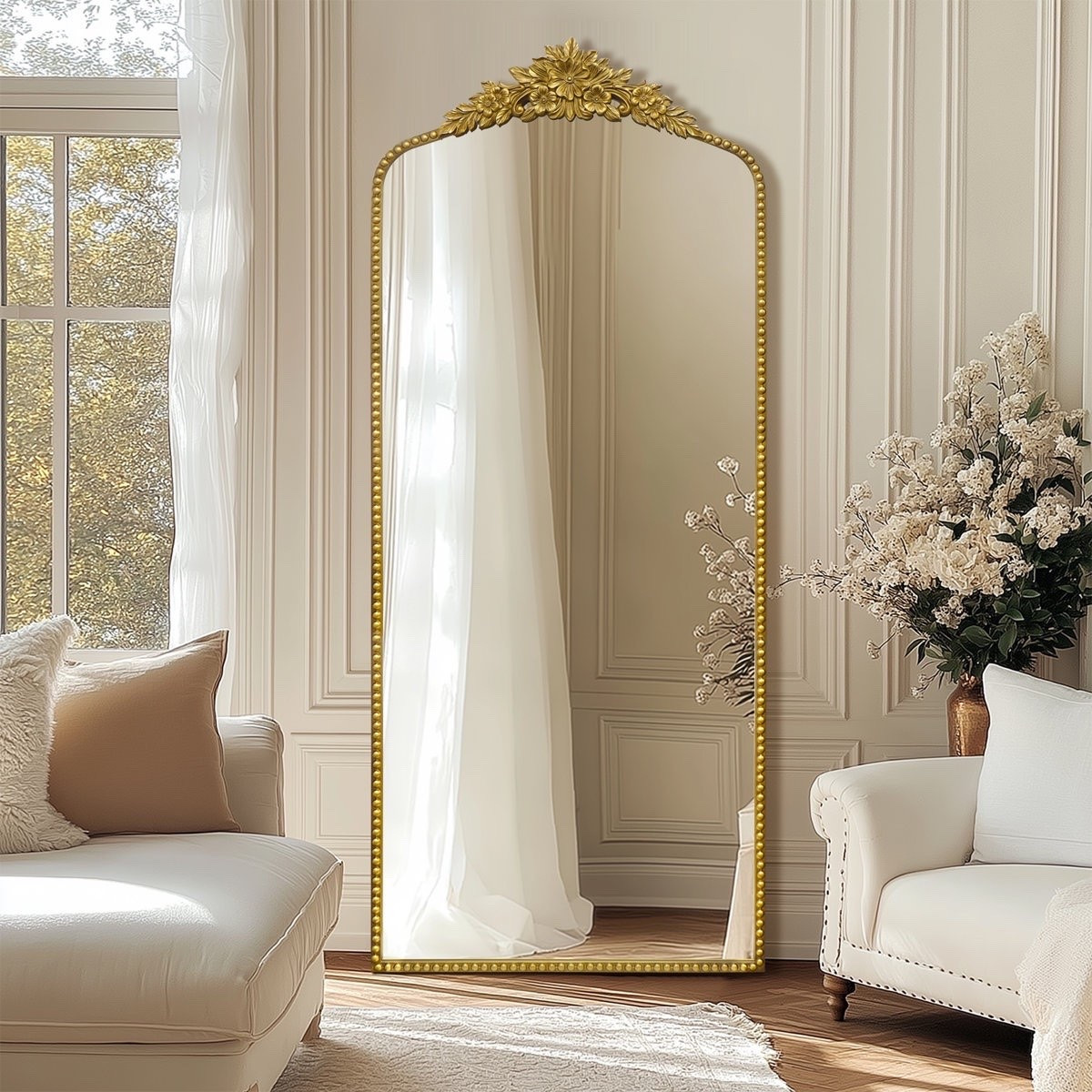 ✨ The European Gallery Edit |  A curated collection of vintage-inspired mirrors that bring European elegance and gallery-level sophistication into the home. ✨ 

The Antique Gold Full-Length Mirror brings timeless European elegance to the home with its ornate metal frame and impressive 75” x 30” floor-standing design. A beautiful statement piece for a bedroom, dressing area, entryway, or living space. ON SALE and under $250.

Ideas:

* antique gold mirror
* vintage home décor
* full length mirror
* European-inspired interiors
* statement décor

Keywords:

* full length mirror
* antique gold mirror
* floor mirror
* vintage mirror
* ornate mirror
* gold mirror
* full length floor mirror
* bedroom mirror
* dressing room mirror
* decorative mirror
* vintage home décor
* European home décor
* French-inspired décor
* statement mirror
* bedroom décor

#LTKgrwm #LTKHome #LTKSeasonal