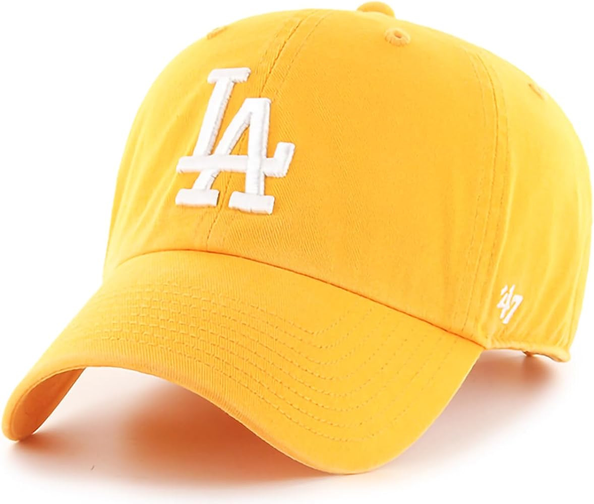 47 Brand MLB Team Color Home Primary Logo Clean Up Adjustable Baseball Cap Hat, Adult One Size Fi... | Amazon (US)