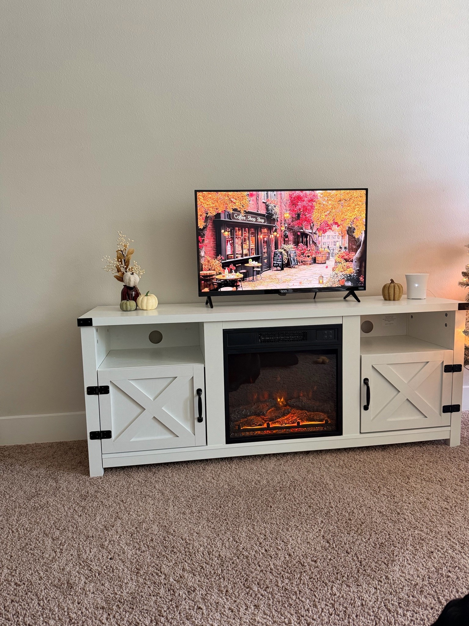 Currently out of stock but our fireplace is the perfect addition to our home

#LTKSeasonal #LTKHome #LTKSaleAlert