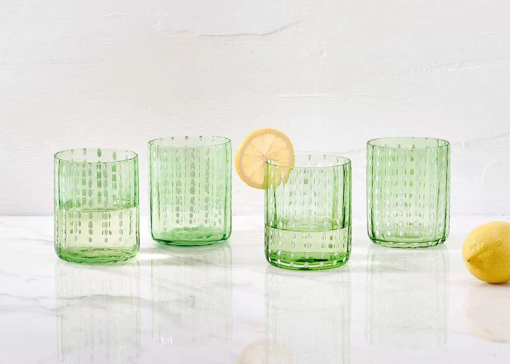 Darbie Angell Dappled Clouds Double Highball Glasses (Set of 4) | Wayfair North America