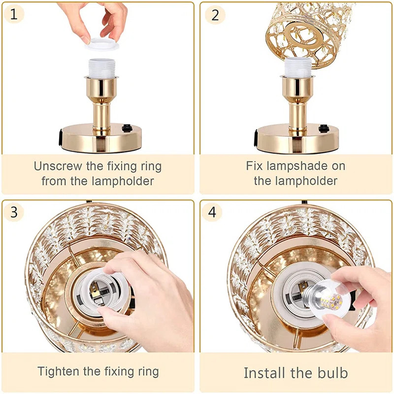 Berna Metal USB Table Lamp | Wayfair North America