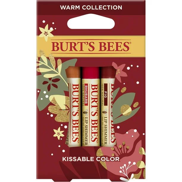 Burt's Bees Kissable Color Holiday Gift Set, Warm Collection | Walmart (US)