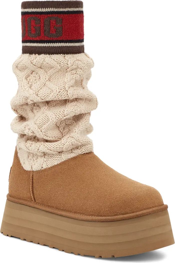 Classic Sweater Letter Boot (Women) | Nordstrom