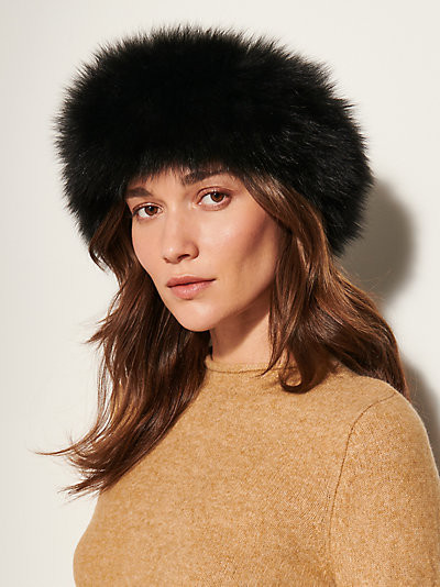 Fox Fur Convertible Headband and Scarf | Overland Sheepskin Co.