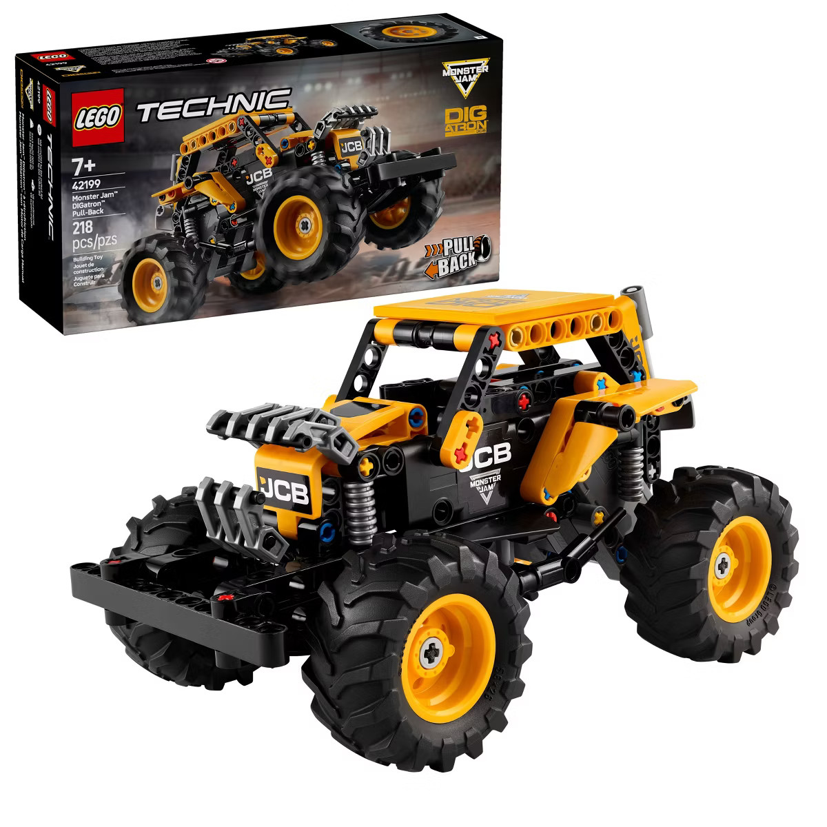 LEGO Technic Monster Jam DIGatron Pull-Back Monster Truck Building Toy 42199 | Target