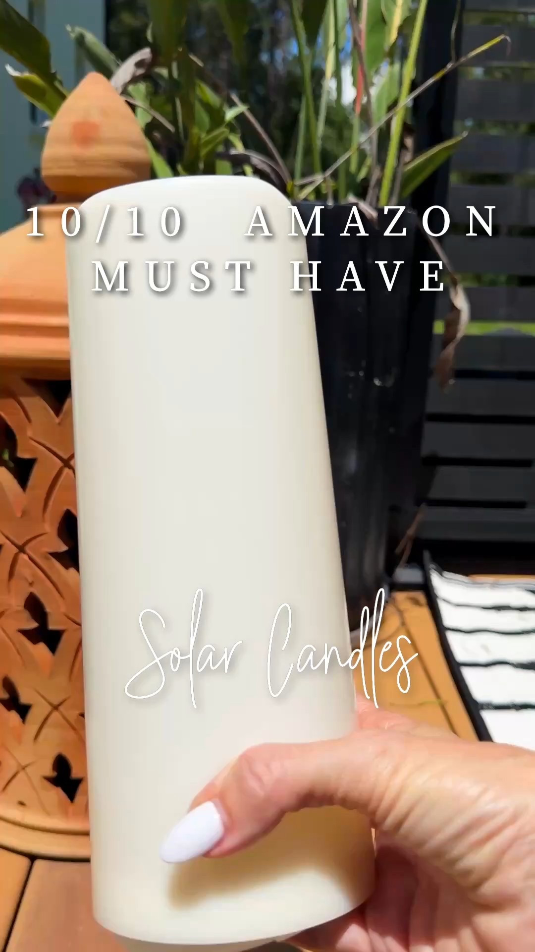 Amazon must have for the outdoors! Solar candles. No more batteries or plugs. Perfect for the patio, backyard and al fresco dining  

#LTKSeasonal #LTKSaleAlert #LTKHome