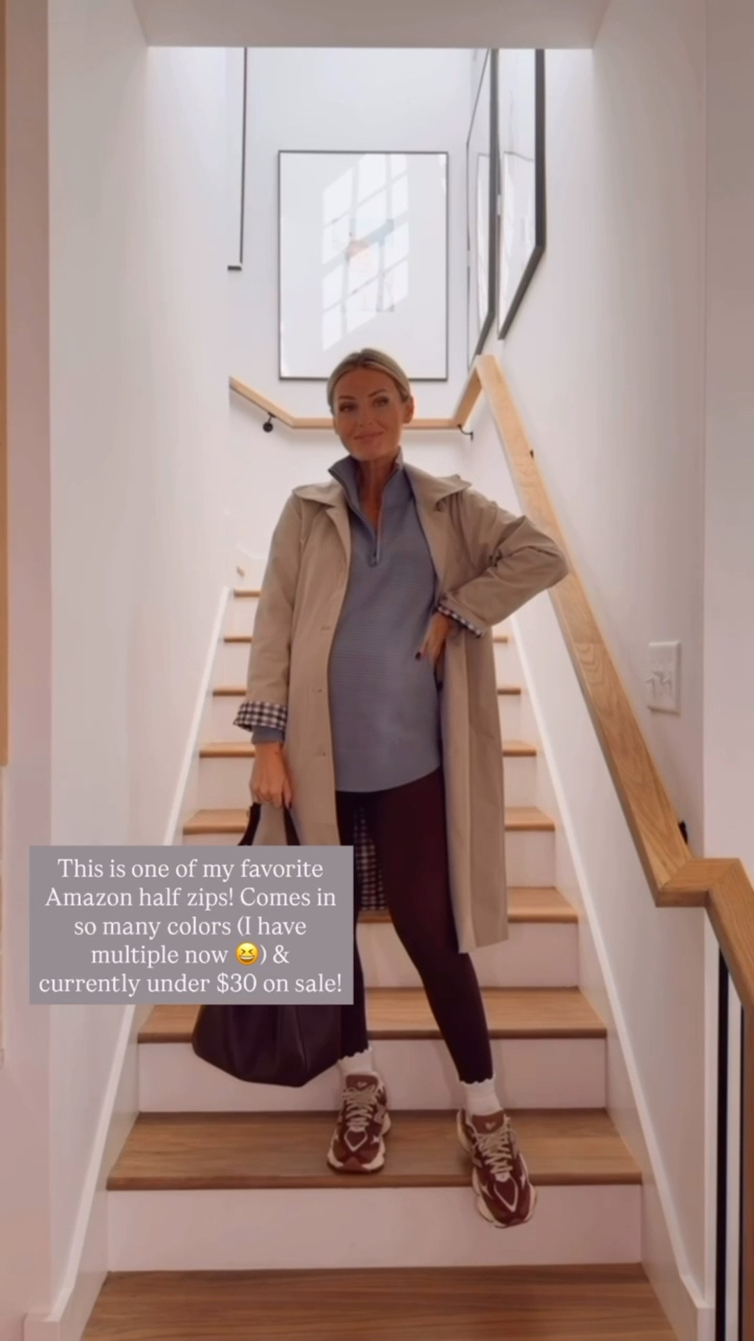 I have this ribbed pullover in several colors! I styled it here with my favorite brown leggings I’ve been wearing on repeat! You could add a trench coat if it’s really cold! Wearing S in trench coat! Wearing M in the pullover & leggings!

Loverly Grey, Amazon, Target, trench coat, ribbed pullover, athleisure, brown leggings, winter outfit 

#LTKSeasonal