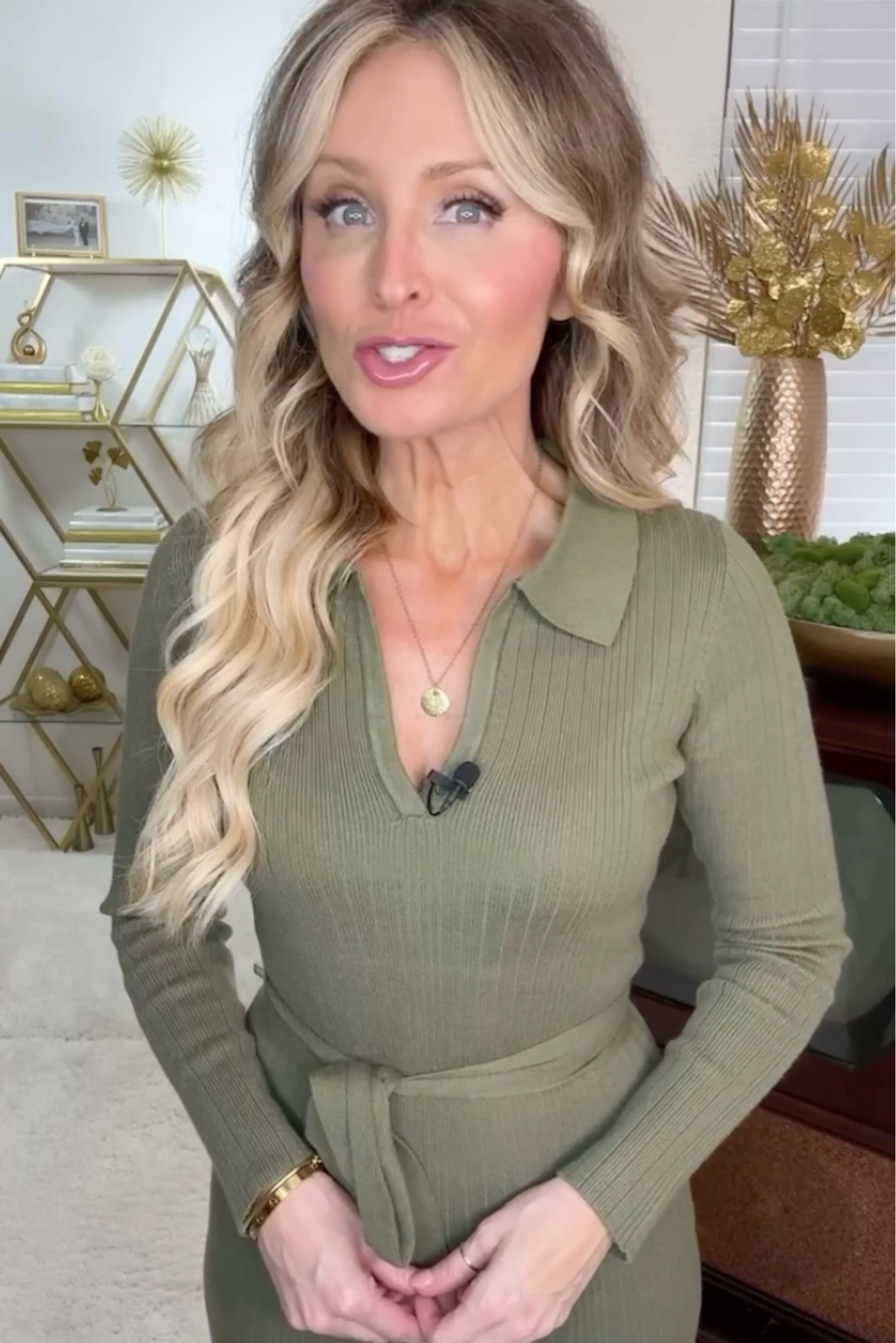 Easy, comfortable and affordable fall dress. Love this olive green color. Also, the gold hoops are on sale. 

#LTKWorkwear #LTKSeasonal #LTKStyleTip