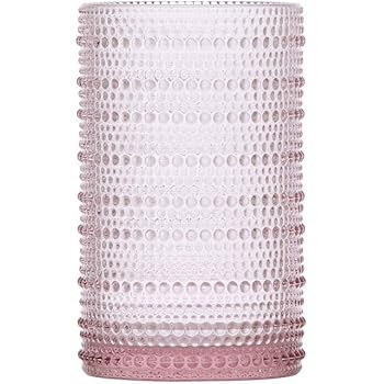 D&V By Fortessa Jupiter Iced Beverage Glass, 13 Ounce, Set of 6 (Pink) | Amazon (US)