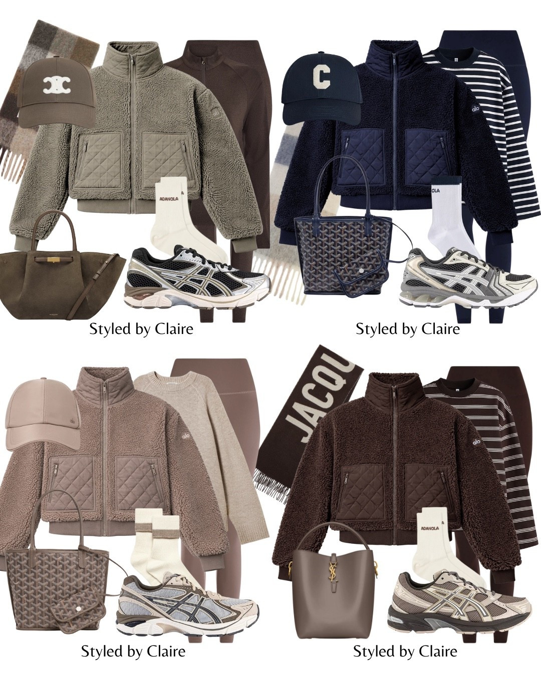 ALO YOGA TEDDY FLEECE🐻
Tags: athleisure activewear asics trainers sweater Sherpa edge bomber cropped navy brown beige chai latte sage green cocoa mocha stripe top sweater H&M varley leggings coffee bean GT-2160 kayano 14 socks cap zip up top turtleneck fashion winter spring city break capsule wardrobe basics inspo outfit ideas elevated timeless cool girl 

#LTKstyletip #LTKshoes #LTKfitness