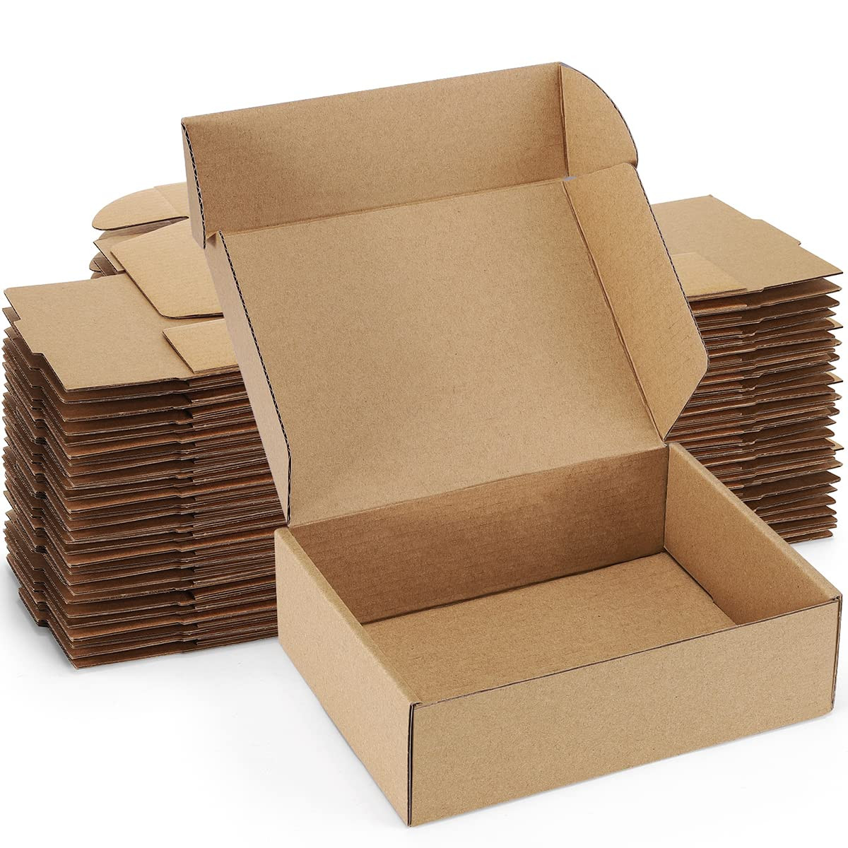 Shipping Boxes 7x5x2 inches Brown Small Mailing Boxes 25 Pack Cardboard Corrugated Box Mailers | Amazon (US)