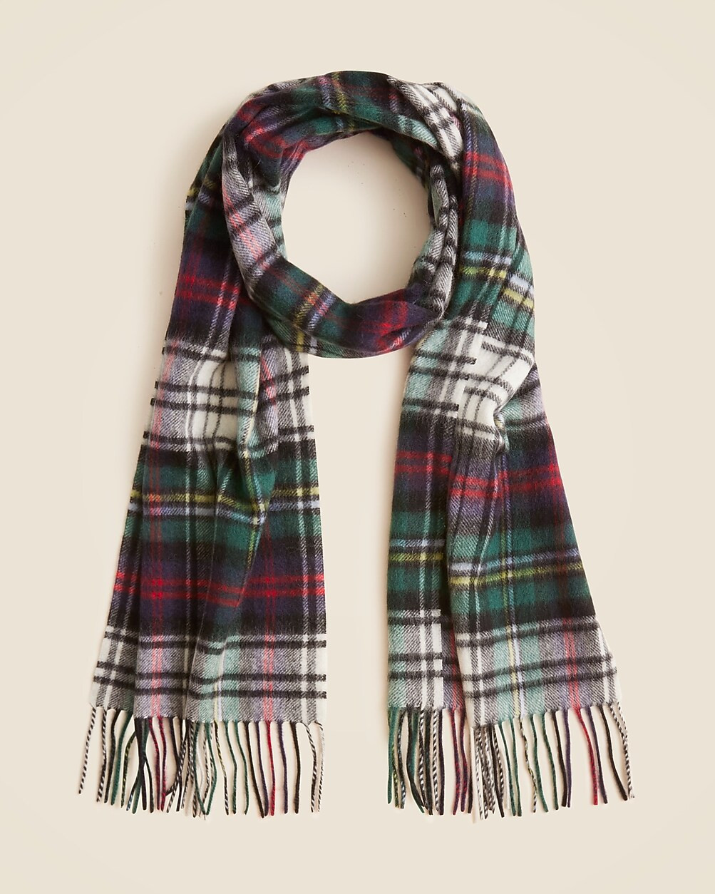 Cashmere scarf in plaid | J. Crew US