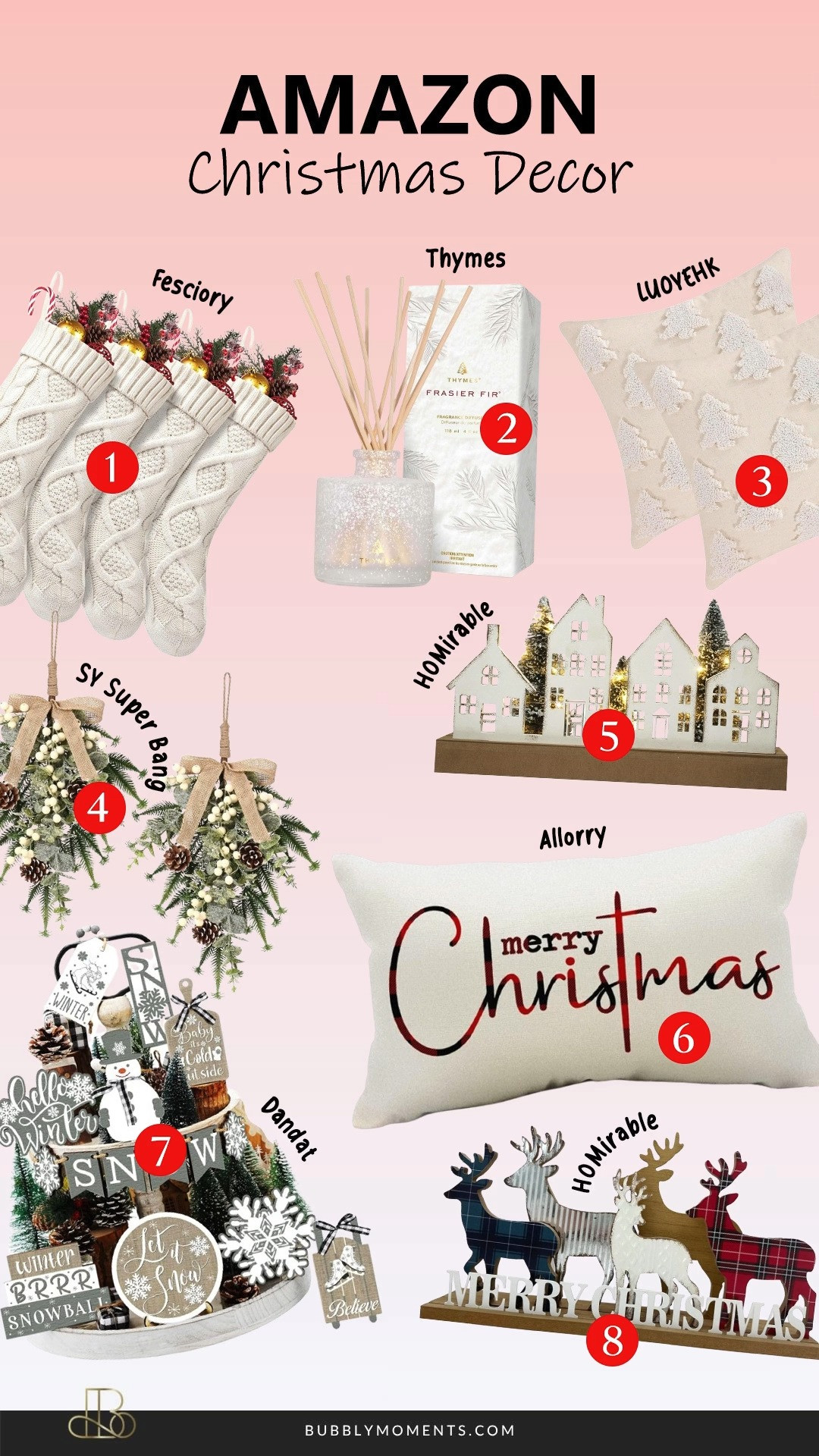 Transforming my home into a cozy holiday haven with these beautiful Christmas décor finds from Amazon! 🎄✨ Whether you’re refreshing your tree ornaments, adding festive touches to your living room, or creating the perfect warm glow with lights and garlands, these pieces make decorating feel effortless and fun. I love mixing classic styles with new seasonal favorites to create a space that feels magical, inviting, and ready for holiday celebrations. These décor picks are perfect for anyone wanting to elevate their home—whether you love minimal, rustic, traditional, or colorful Christmas vibes. If you’re getting your space holiday-ready, these finds are such a great way to bring instant cheer and make your home feel extra festive all season long. Tap to shop and start decorating!
#LTKHome #LTKHoliday #LTKSeasonal #ChristmasDecor #HolidayHome #FestiveHome #ChristmasInspo #HolidayDecor #AmazonHome #AmazonFinds #DecorInspo #ChristmasVibes #HomeStyle #CozyHome #HolidayInspo #WinterDecor #SeasonalDecor #ChristmasTrends #HomeDecorIdeas #AmazonMustHaves #FestiveSeason #HolidayFavorites #DecorIdeas #HomeForTheHolidays 

 