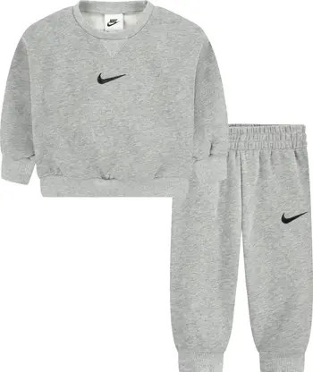 Essential Fleece Crewneck Sweatshirt & Joggers Set | Nordstrom