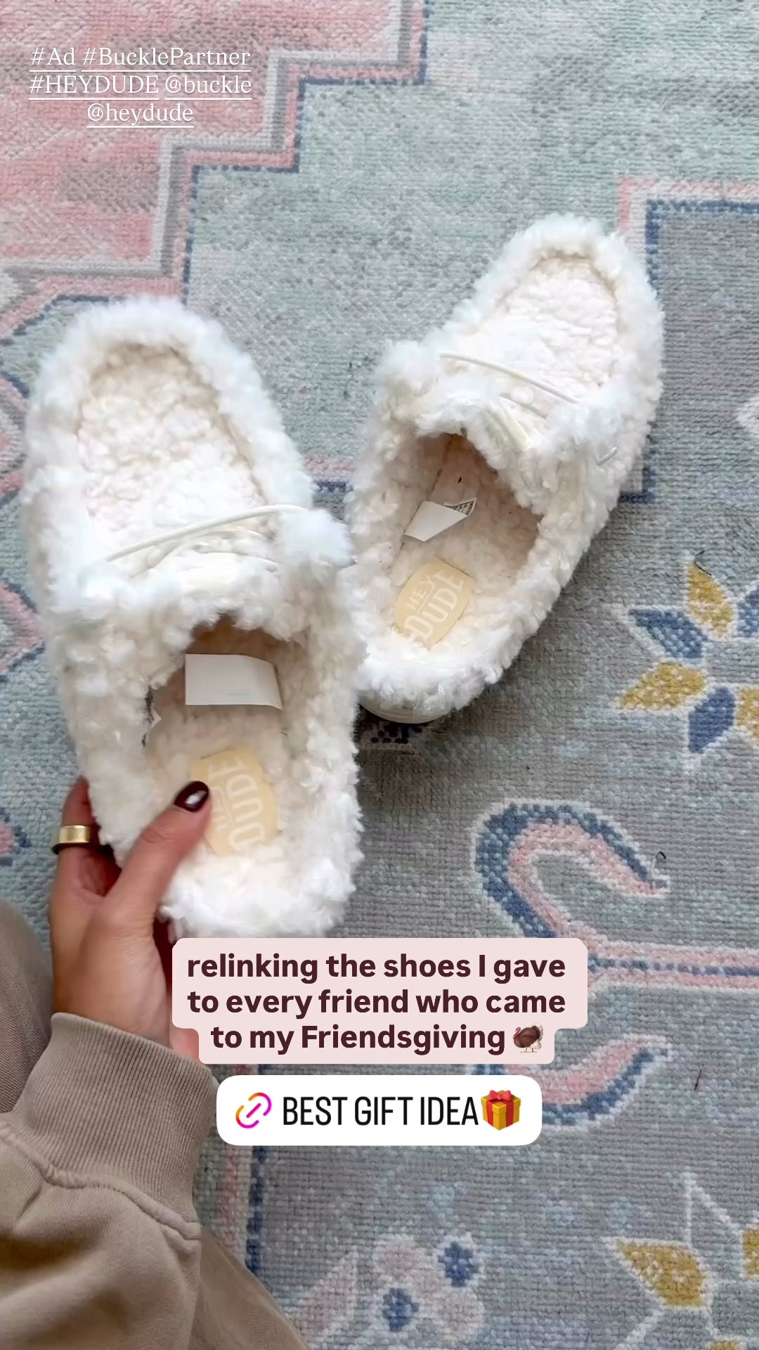 the best Hey Dude slippers that I gifted all of my girlfriends for Friendsgiving! run true to size 👟🩷

#LTKCyberWeek #LTKGiftGuide